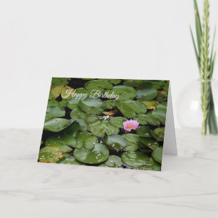 Carte d'anniversaire Lily Pond