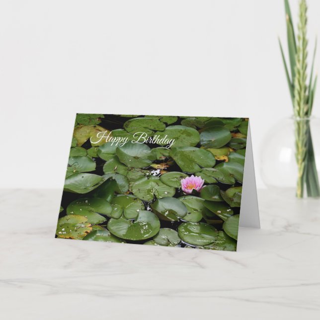 Carte d'anniversaire Lily Pond (Devant)