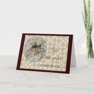 Carte d'anniversaire Little Spider