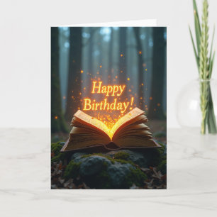 Carte d'anniversaire Livre Lumineux