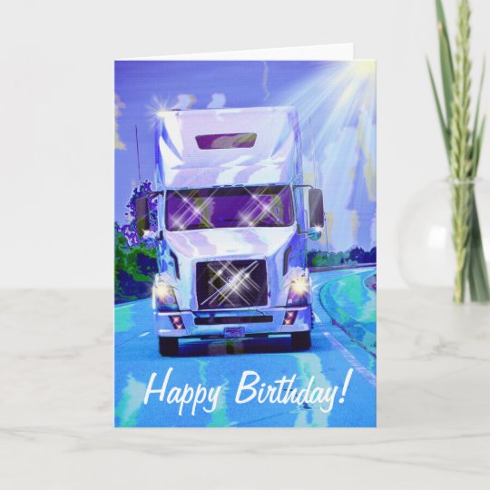 Carte D Anniversaire Lourde De Camion Amant De Zazzle Fr