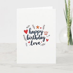 Carte d'anniversaire Love Hearts