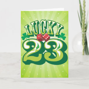 Carte d'anniversaire Lucky 23