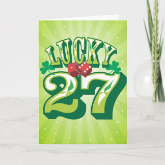 Carte d'anniversaire Lucky 27