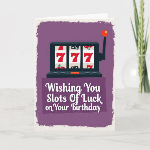 Carte d'anniversaire Lucky Seven