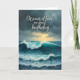 Carte d'anniversaire Lumière Dorée
