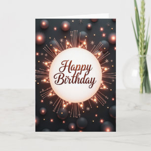 Carte d'anniversaire lumineuse et joyeuse