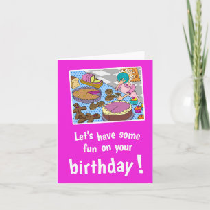 Carte d'anniversaire lumineuse et joyeuse pour les