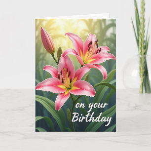 Carte d'anniversaire Lush Petal
