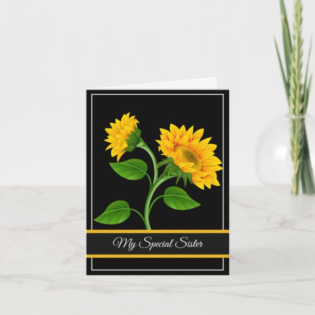 Carte d'anniversaire - Ma soeur spéciale (Devant)