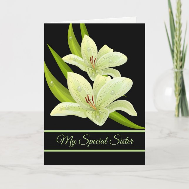 Carte d'anniversaire - Ma soeur spéciale (Devant)