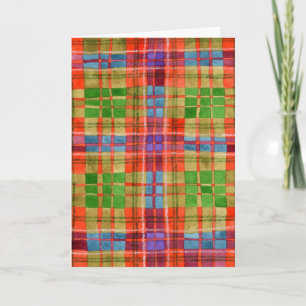 CARTE D'ANNIVERSAIRE MAC RAE TARTAN