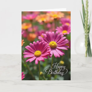 Carte d'anniversaire Magenta Vibrante
