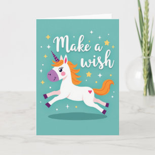 Carte d'anniversaire Magique Cheval de Vœu