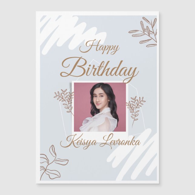 Carte d'anniversaire magnétique (Devant)