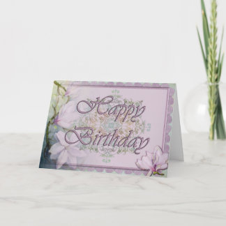 Carte d'anniversaire Magnolia & Lace