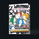Carte d'anniversaire Mah Jong Friends<br><div class="desc">Si vous aimez le noir et blanc avec des taches de couleur,  ce design Mah Jongg est pour vous.</div>