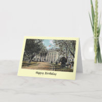Carte d'anniversaire - Maison Blanche, Washington,