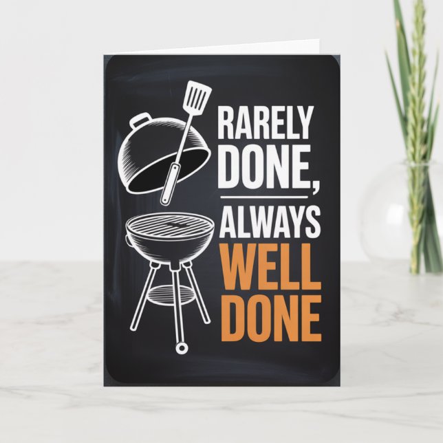 Carte d'anniversaire Maître du Grill pour hommes (Devant)