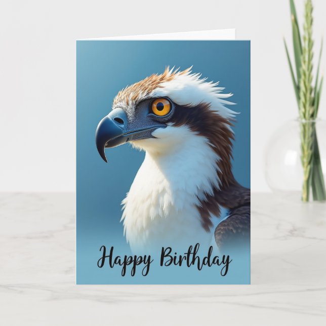 Carte d'anniversaire Majestic Raptor (Devant)