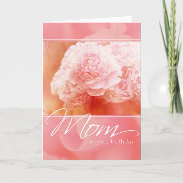 Carte d'anniversaire Maman Peony (Devant)
