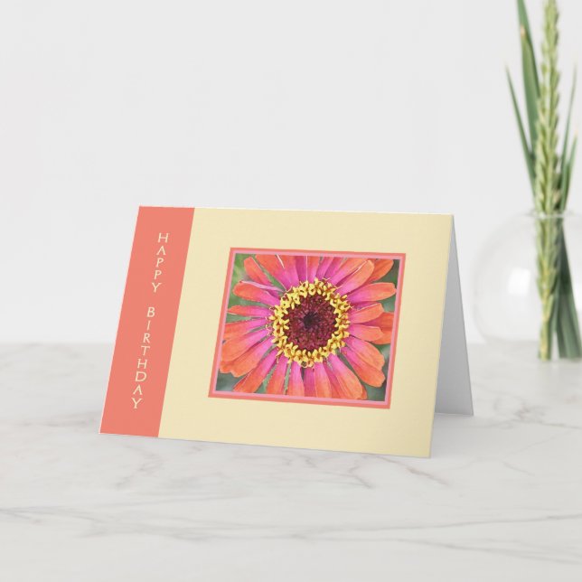 Carte d'anniversaire Marguerite (Devant)
