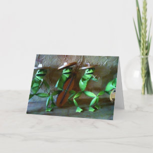 CARTE D'ANNIVERSAIRE MARIACHI FROG GROUP