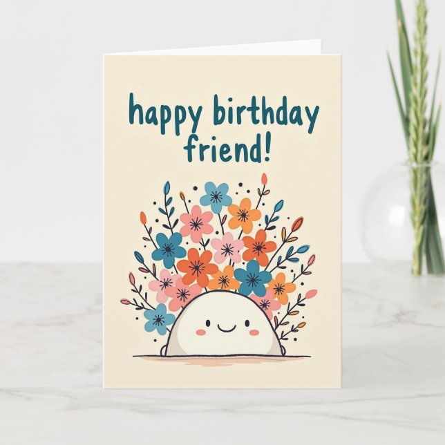 Carte d'anniversaire Marshmallow (Devant)