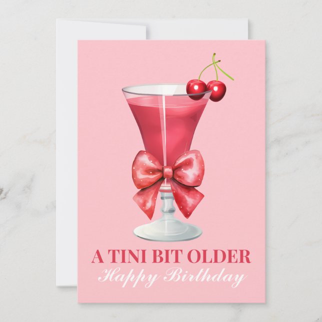 Carte d'anniversaire Martini personnalisée (Devant)