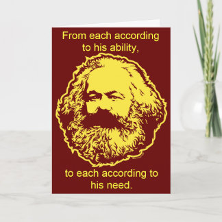 Carte d'anniversaire marxiste