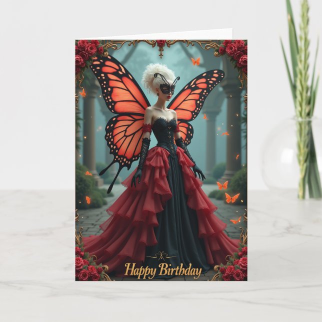 Carte d'anniversaire Mascarade Royale (Devant)