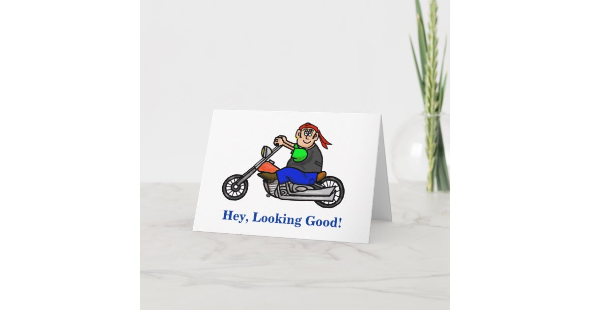 Carte D Anniversaire Masculine De Motard De Moto Zazzle Fr