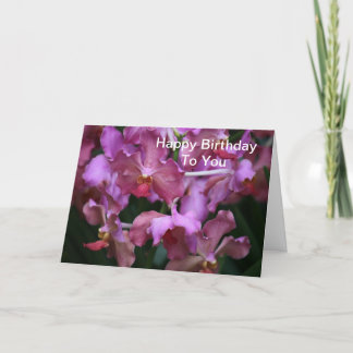 Carte d'anniversaire Mauve Singapore Orchid