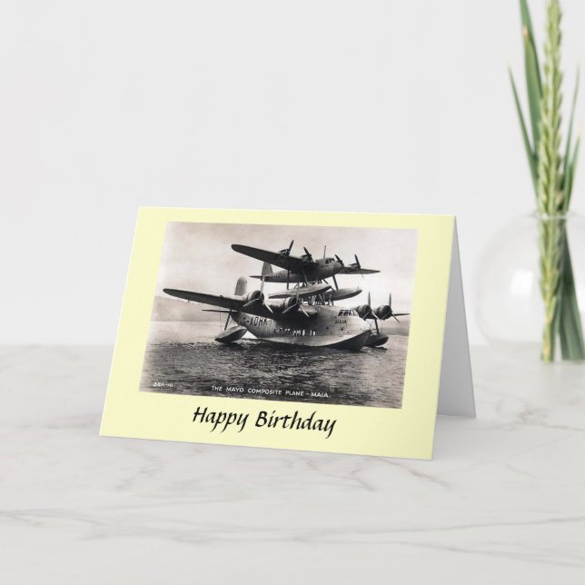 Carte d'anniversaire - Mayo Composite Plane - Maia (Devant)