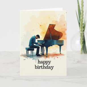 Carte d'anniversaire Mélodie à l'aquarelle