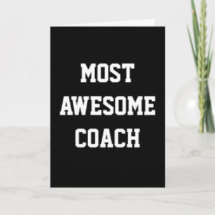Carte d'anniversaire / Merci au Coach Incroyable