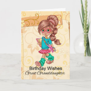 Carte d'anniversaire mignonne et à la mode