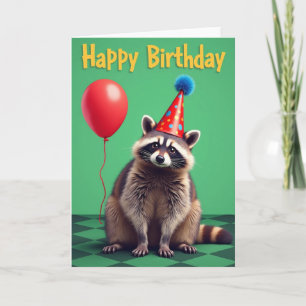 Carte d'anniversaire mignonne et poilue