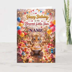 Carte d'anniversaire mignonne pour enfants avec un