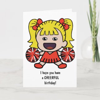 Carte d'anniversaire mignonne pour les filles