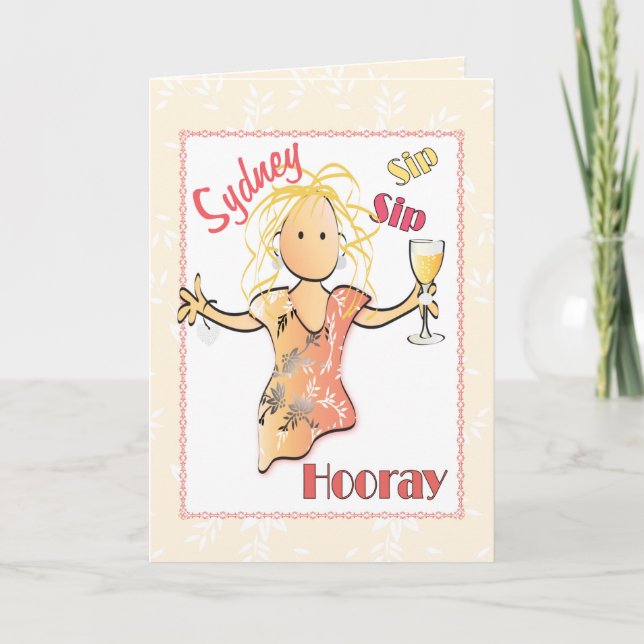 Carte d'anniversaire mignonne pour ses 40 ans pour (Devant)