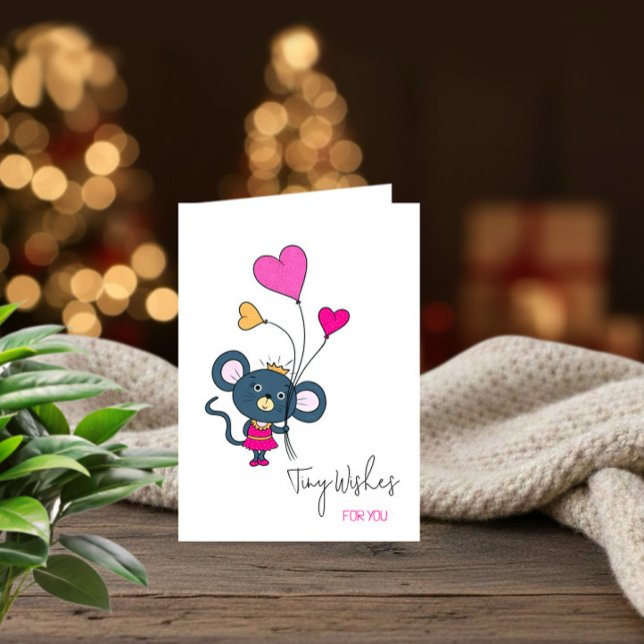 Carte d'anniversaire Mignonne Souris pour Fille (Créateur téléchargé)