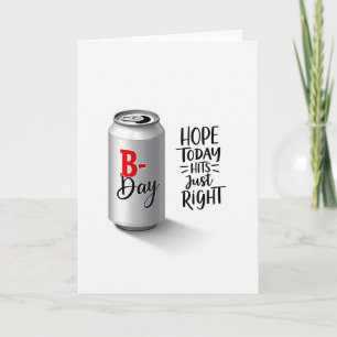 Carte d'anniversaire minimaliste
