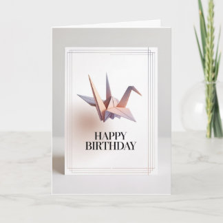 Carte d'anniversaire minimaliste de typographie