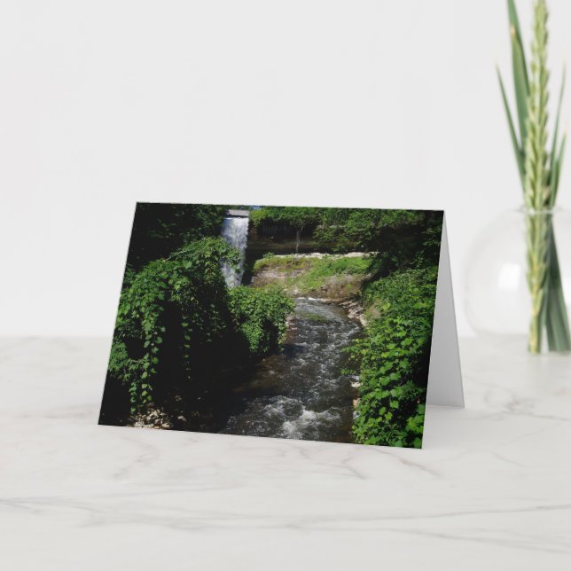 Carte d'anniversaire "Minnehaha Falls #4" (Devant)