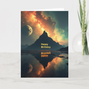 Carte d'anniversaire miroir