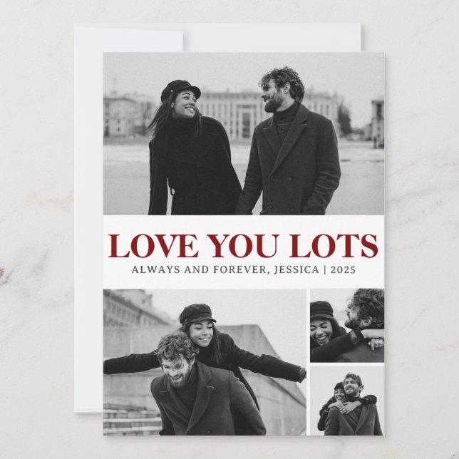 Carte d'anniversaire moderne avec storyboard de 4  (Devant)