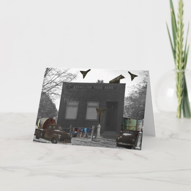 Carte d'anniversaire "Monde Matériel" (Devant)