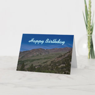 Carte d'anniversaire montagneuse
