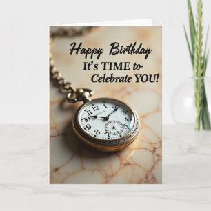 Carte d'anniversaire Montre Intemporelle